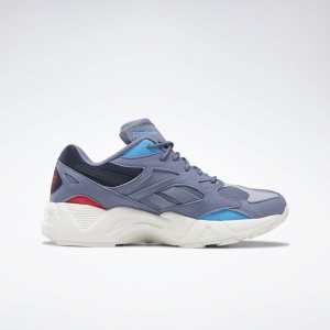 Reebok Aztrek 96 Turnschuhe Damen - Indigo/Blau/Rosa - DE 194-PBT